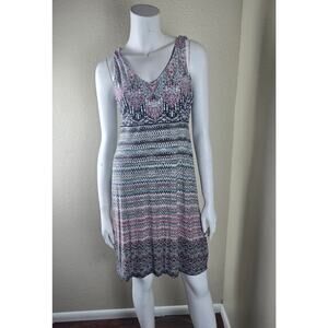 Athleta Multicolor Patterned Sleeveless Mini Dress